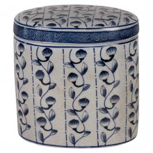 Porslinsburk med lock