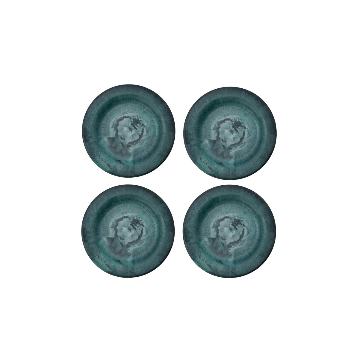 Picknicktallrik stor, grön