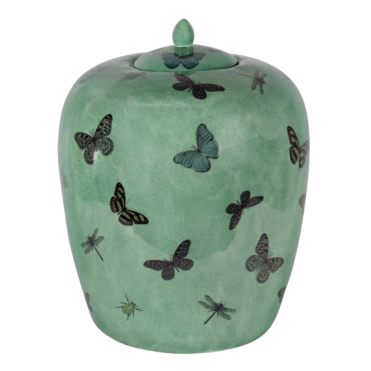 Urna, grön fjäril