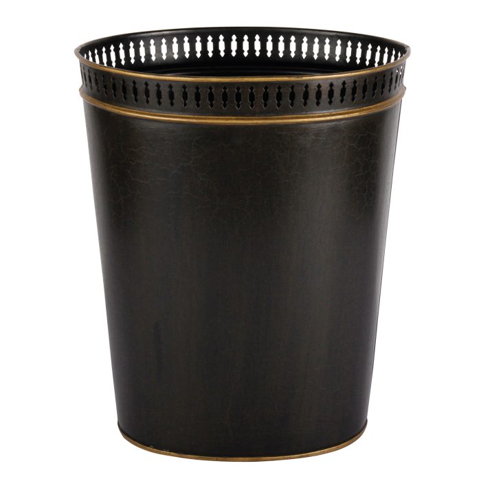 Papperskorg, gold rim