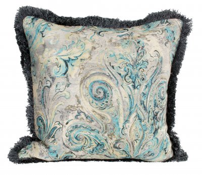 Kuddfodral med frans, Paisley