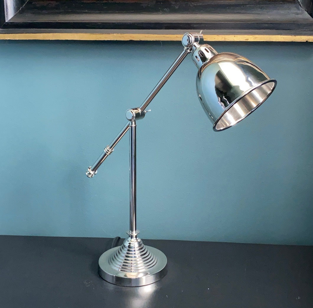 Skrivbordslampa, Silver