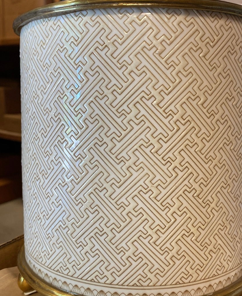 Kruka på tassar, vit